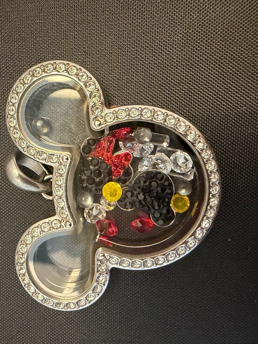Origami Owl Mickey Mouse Head Living Locket Minnie & Mickey Charms Bundle Sliver